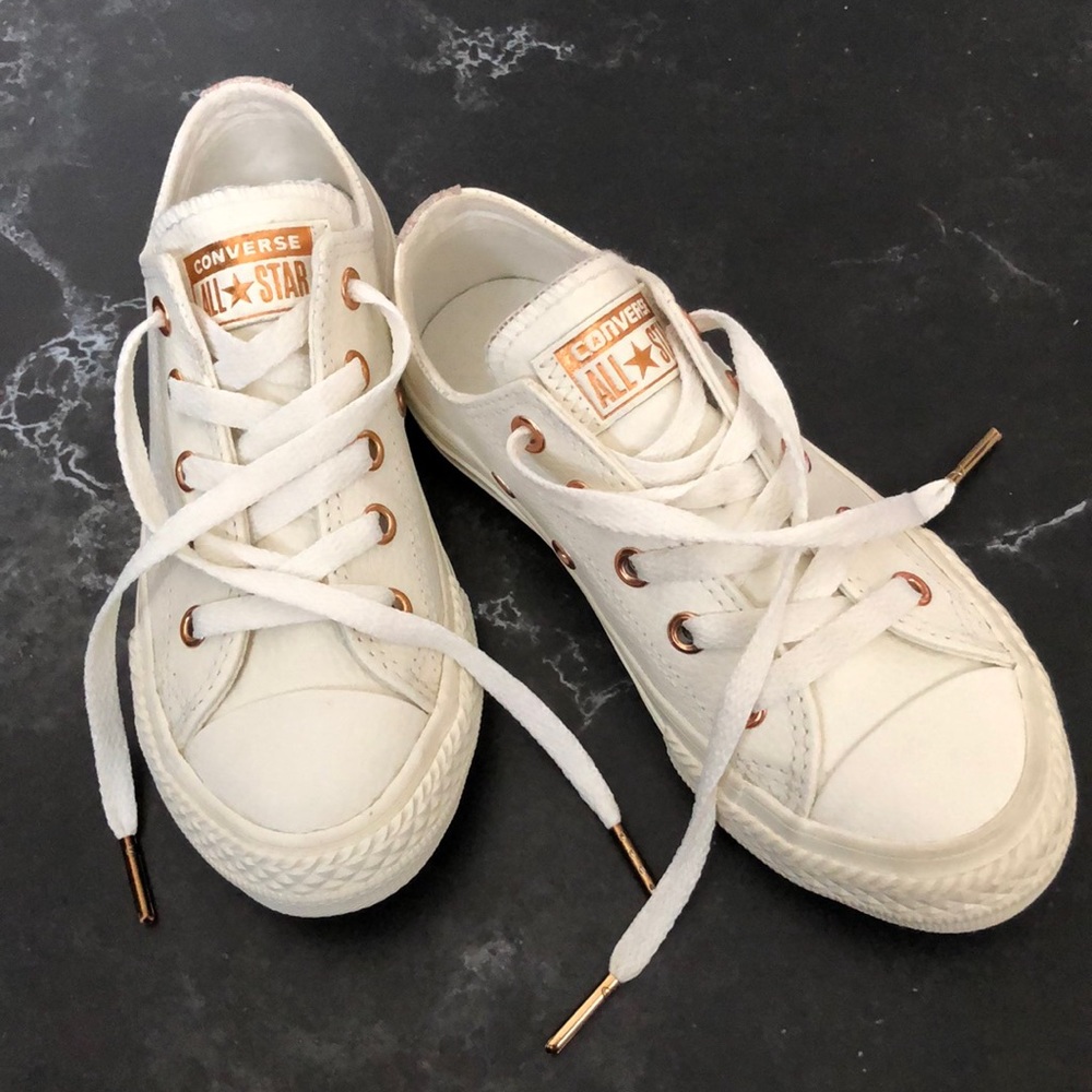 CONVERSE ALL STAR leather top - UNISEX kids shoes